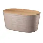 Guzzini Earth Tierra 39.2cm/10L Bread Bin/Storage w/ Bamboo Top Cover Taupe
