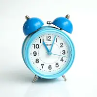 在飛比找樂天市場購物網優惠-鬧鐘 SEIKO粉藍大聲公造型鬧鐘【NV19】柒彩年代