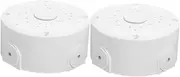 2Pcs Box Outdoor Electrical Junction Box for Security Camera Durable Connection Box to Protect Cords Outlets from Rain Dirt and Damage for Home Landscape Use