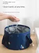 可摺疊時尚風格水盆 旅行摺疊水桶泡腳桶 (3.4折)