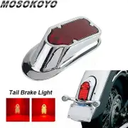 unbrand Motorcycles 12V Tombstone Tail Light compatible for Harley FLH Bobber Chopper Honda Yamaha Custom Touring Red Brake Light Lamp Tailights