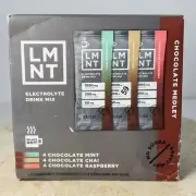 LMNT Chocolate Medley 12 Packs Mint, Chai, Raspberry BB 08-2026 Electrolytes