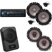 Alpine UTE-73BT Receiver, SXE-1751S 6 1/2" 2-Way Component Speakers & SXE-172...