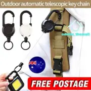 Outdoor Automatic Retractable Wire Rope Luya Anti-theft Tactical Keychain AU