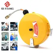 8M Portable Automotive Air Hose Reel Pneumatic PU Tube OD Automatic Retractable