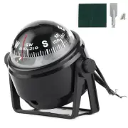 Outdoor Camping Marine Compass For Sail Ship Vehicle Car Boat Navigation Black