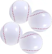 NULYLU 4pcs Inflatable Baseballs for Summer Fun Durable Inflatable Pool Lightweight Easy to Inflate for Beach Parties Swimming Pools Safe Material
