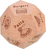 HAWILLOSCH Food Decision Dice Fun Kitchen Gadget for Meal Choices Decision Making for Family Meals Parties Compact Comfortable Design Dinner Prop