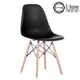 E-home 北歐經典造型餐椅-黑色