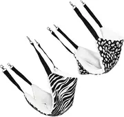 BESPORTBLE 2pcs Cat Hammock Rat Hammock for Cage Guinea Pig Bed Double Sided Cat Hanging Hut Rabbit Bed Cushion Hanging Kitten Bed Puppy Rest Hammock Hanging Pet Bed White Cloth