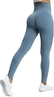 [Aoxjox] High Waisted Workout Leggings for Women Compression Tummy Control Trinity Buttery Soft Yoga Pants 26"