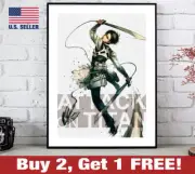 Attack on Titan Poster 18" x 24" Print Anime Wall Art Decor AoT Levi 6