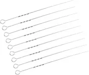 20Pcs Stainless Steel BBQ Sticks Flat Grill Skewers for Outdoor Bbqs Heavy Duty Metal Kabob Skewers Food Grade Easy to Use for Camping and Parties