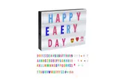 Cinema Light Box with Letter and Number LED Message Symbols for Holiday Decor-Black