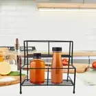 Rack Drink Syrup Seasoning Bottle Storage Coffee Bar Organizing