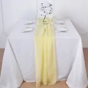 Yellow 72" Premium Chiffon Table Top Runner Party Wedding Events Decorations
