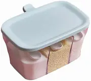 Seasoning Storage Box, 3 Compartments Of Seasoning Storage Box(1 Piece,blue )