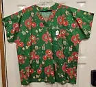 Christmas Sponge Bob Scrub Top Small Butterick #B4946 Homemade NEW!