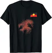 keoStore Aboriginal Flag Handprints ds057 T-Shirt