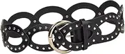 [Frediuo] Women Waist Belt Waistband Single Eyelet Pin Buckle Belt for Work Daily wearing