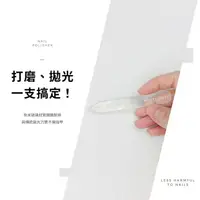 在飛比找樂天市場購物網優惠-永和三美人 光澤感!玻璃亮甲銼刀/附收納盒 1入