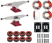 Independent Skateboard Trucks Hollow Delfino, Spitfire Wheels, Abec 5 Bearings