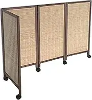 4/5/6/7/8 Panel Folding Privacy Screen,Foldable Temporary Wall,Bamboo Weaving Room Divider,for Kindergarten Bedroom Studio(80x40cm-4panel)
