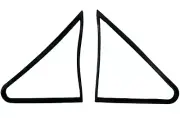 FRONT FIXED 1/4 QUARTER WINDOW RUBBER PAIR FOR FORD ESCORT MK1 VAN COUPE 2 DOOR (for: Ford)