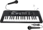 37 Key Piano for Kids Electric Piano Keyboard Kids Piano with Microphone Learning Musical Toys for 3 4 5 6 Year Old Boys Girls Gifts Age 3-5