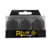 Robson DIMPLED Plus Dart Flights System Standard Shape BLACK