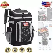 36L Waterproof Cooler Backpack with Ergonomic Design & Multiple Compartments