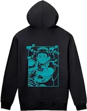 TV Anime Me and Roboko Illustration Robot Bike Ver. Back Print Zip Hoodie Women's Size M