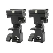 2PCS Flash Hot Shoe Hotshoe B Bracket Umbrella Holder Swivel Light Stand Mount