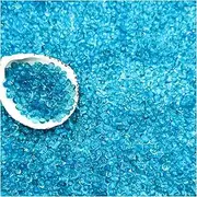 BXI - Decorative Stones - Garden Yard Walkway Fish Tank Aquaruim - Gravel Pebble Rock - 2 Pounds - Blue Glass Sand