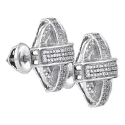 3/8CT-Diamond MICR-PAVE EARRINGS
