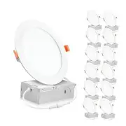 PARMIDA () 6 Inch Ultra-Thin LED Recessed Ceiling 12 Pack 5000K (Day Light)