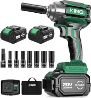 Cordless 1/2'' Impact Wrench by KIMO - 406 ft-lbs Torque & Battery Included