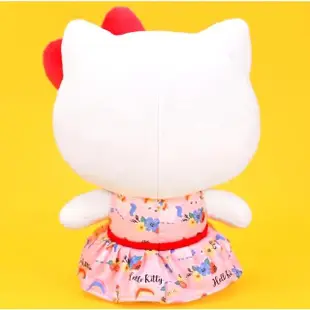 【TDL】凱蒂貓HELLO KITTY絨毛娃娃玩偶抱枕花卉款32公分 889594(生日禮物 聖誕節)