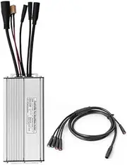 36V/48V KT 30A Ebike Brushless Motor Controller Sine Wave Waterproof For 1000W Motor, Aluminum Alloy Essential Electric Bike Controller Light Wire with 1T5 Cable Replacement For E-bike Conversion