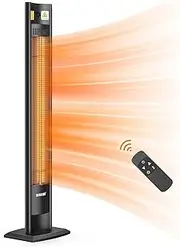 Maxkon 2000W Carbon Fibre Infrared Heater Instant Heat Freestanding Outdoor Patio