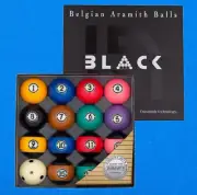 Aramith Tournament Black Pool Ball Set - BBABK