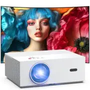 [Auto Focus & Keystone] 4K Projector with WiFi6 and Bluetooth5.3, 800ANSI Nat...