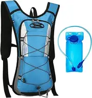 Ｓｉｍｈｏａ Lightweight Water Backpack with 2L Hydration Bladder, Daypack for Climbing and Biking