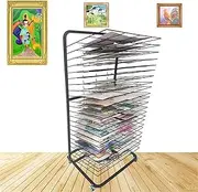 23 Tier Art Drying Rack, Efficient and Organized Student Masterpiece Art Drying Rack for Office File Organizer, Space Saving Rack