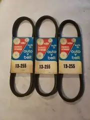 Lot Of 3 Durkee Atwood Automotive Auto V Belt 13-255 "Kwik Fit" 26.07" x. 44"