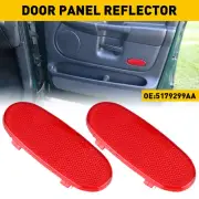 For 2002-2008 Dodge Ram 1500 Front Door Panel Reflector Interior Light Trim 2pcs