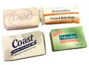 4 Dial Coast Palmolive DawnMist Bars Individually Wrapped Facial Soap Vintage 66