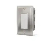 Infratech 14-4400 Simple On Off Switch with Gang Box and Stainless Steel PLATE