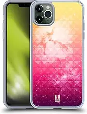 Head Case Designs Printed Orange and Berries Studded Ombre Gel Case [Military Grade Protection] Compatible with Apple iPhone 11 Pro Max