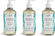 I Love Naturals Bergamot & Seaweed Hand Wash, Natural Oils Of Orange & Basil, Gently Removes Impurities, Refreshing & Cleansing Formula, 100% Recycled Bottle & Vegan-Friendly - 3 x 19.91 fl oz